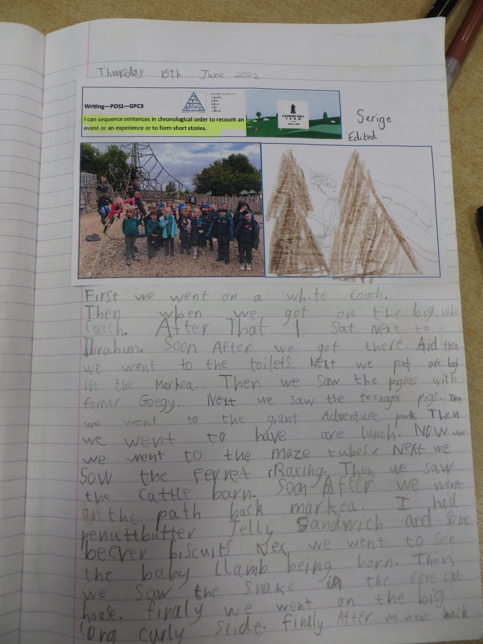 Y1 Writing Cookridge Primary