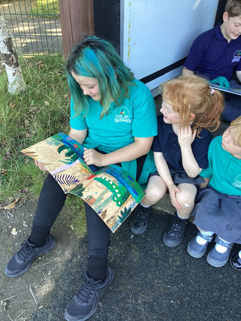 EYFS and Class 10 - Reading buddies