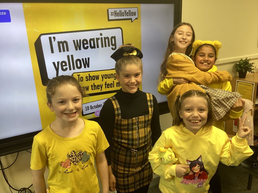 UKS2 - Yellow Day for World Mental Health Day