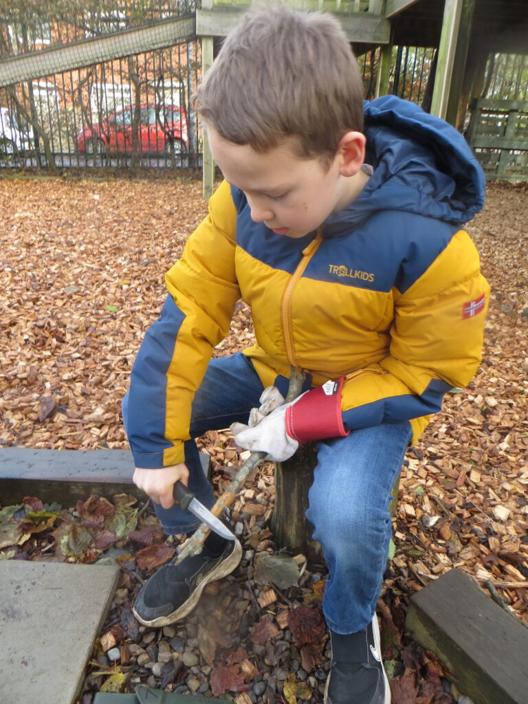 Whittling Skills - Forest School - Year 4